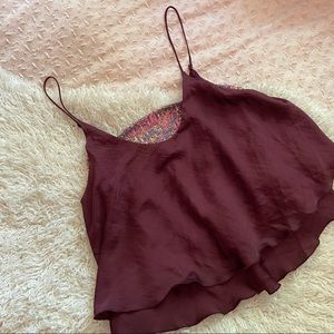 Free People plum tank top
